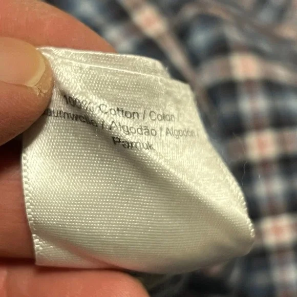 Fred Perry Mens Short Sleeve Plaid Button Down Size M Blue White Red Sham 69 Oi! - Picture 6 of 10